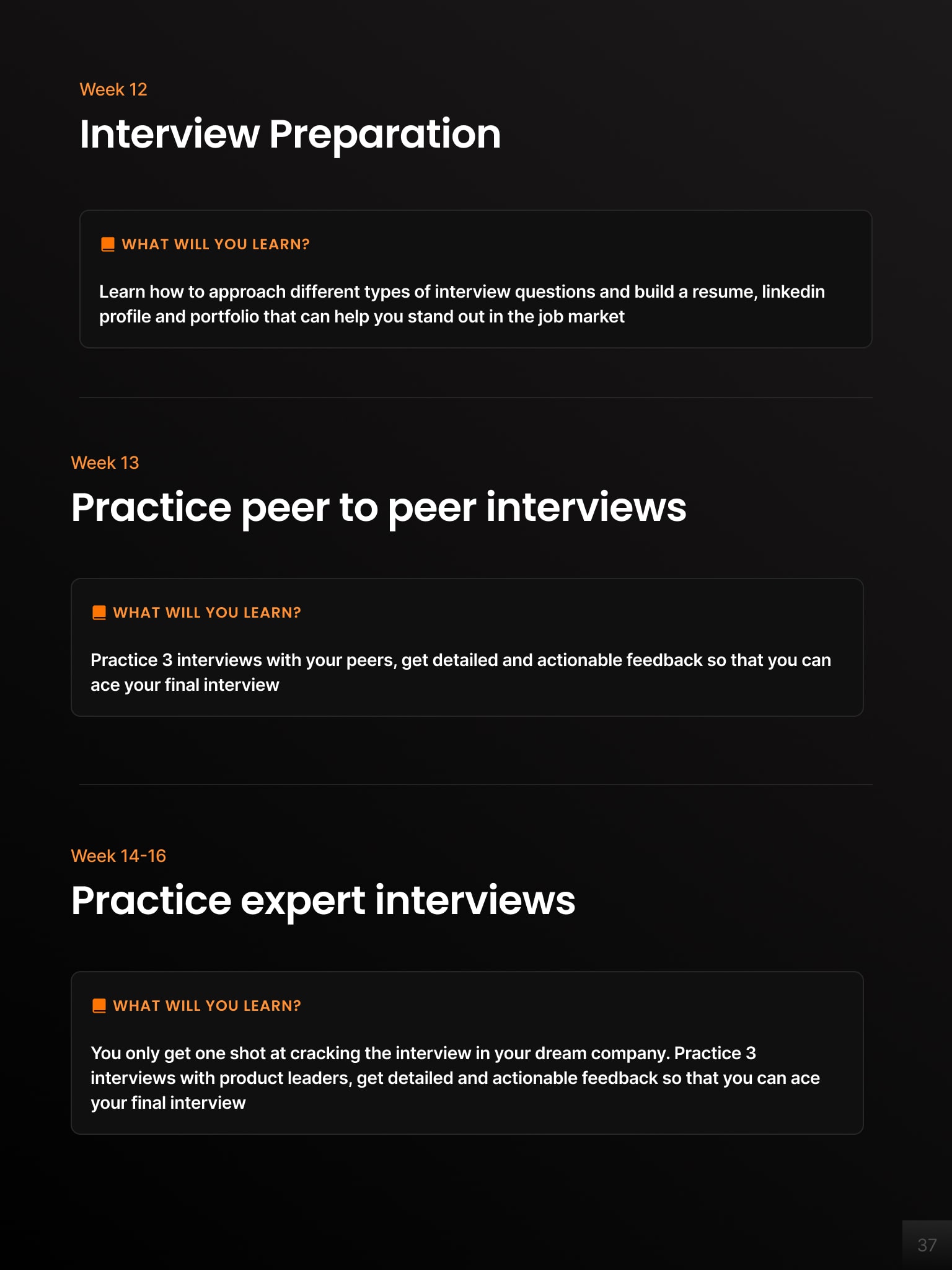 Product Management Launchpad Curriculum Page 37