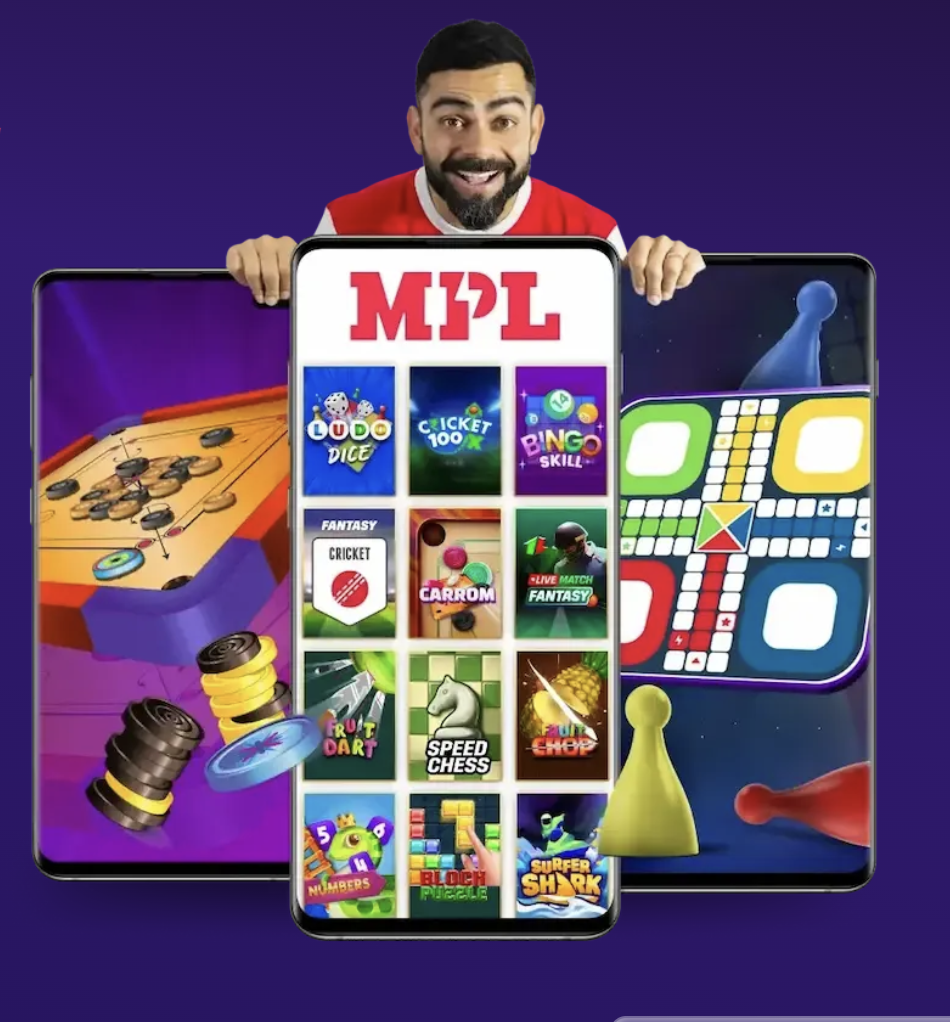 A user browsing the MPL app, engaging with personalized game recommendations and dynamic offers for an optimized gaming experience.